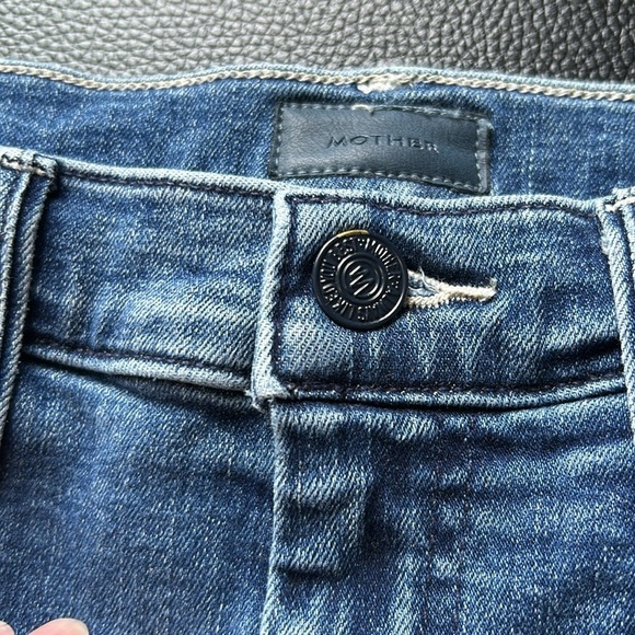 MOTHER The Swooner Ankle Fray Jean Weekend Warrior Mid Rise Stretch Sz 26 - Picture 10 of 16